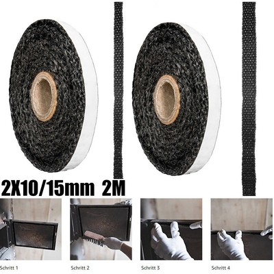 Self-Adhesive Woodburner Woodburning Stove Rope Glass-Seal Flat Tape Fire Gasket