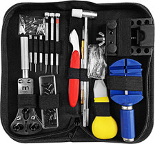 147pz Kit Orologiaio Professionale, Togli Maglie, Attrezzi per Cambio Batteria