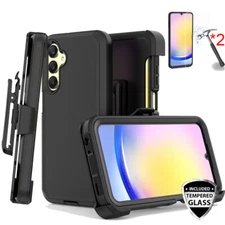 For Samsung Galaxy A25 5G Case+Screen Protector+Belt Clip Fit Otterbox Defender