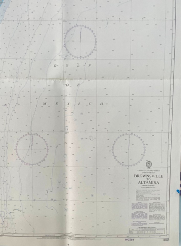 Admiralty 3768 UNITED STATES AND MAXICO BROWNSVILLE TO ALTAMIRA CHART