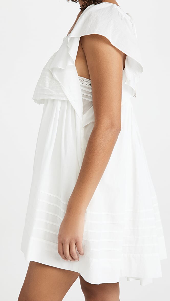 kristiana ivory cotton strapless corset mini dress Strapless White Corset Mini Dress - Arles