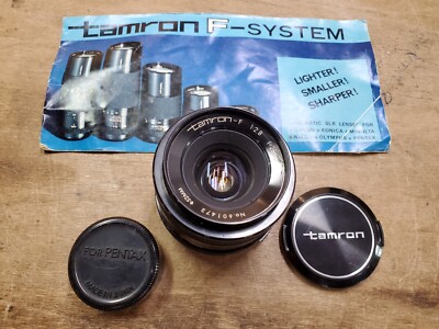Tamron F System 28mm F/2.8 Automatic Wide Angle Lens, M42 Mount, 52mm, Caps