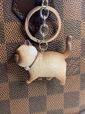 Mini Cat Keychain Bag Charm Keyring Brown Kitten Kitty New Christmas Gift