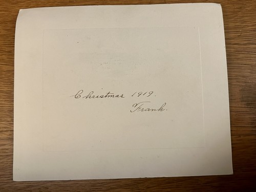 Tarjetas de Navidad de John E. Hogan Boston Massachusetts con fecha 1919 - Imagen 5 de 6