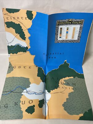 Dungeons & Dragons Forgotten Realms MAP ONLY 1032XXX0703 From Kara-Tur Set 1988