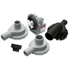 UNIVERSAL ASKOLL DRAIN PUMP KIT MULTI FIT 3 HEADS 40W MOTOR 230V DISHWASHER