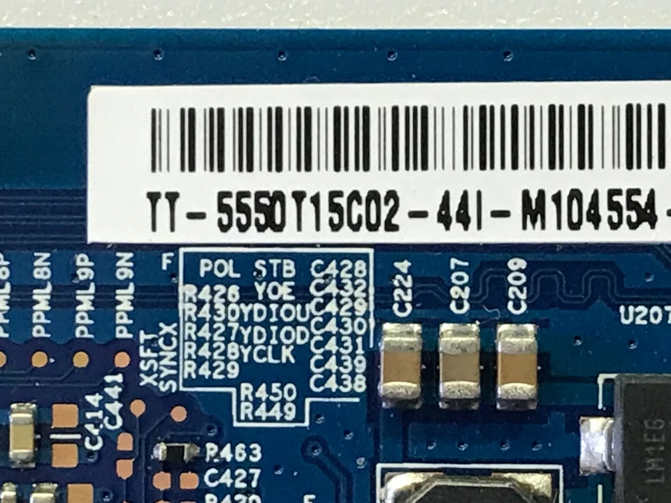 55.50T15.C02, 5550T15C02, 50T10-C02, T500HVD02.0 CTRL BD, DWM50F3G1, ELEFT506 Foto 3 de 4