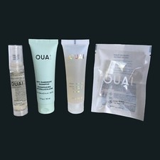 OUAI Travel Kit Includes Trvl Sz Anti-Dandruff Shampoo, Hair Oil, Body Cleanser