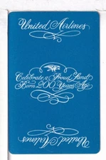 Single Airline Playing Card "United Airline, UAL 207B", Mertens/Chan #, Standard