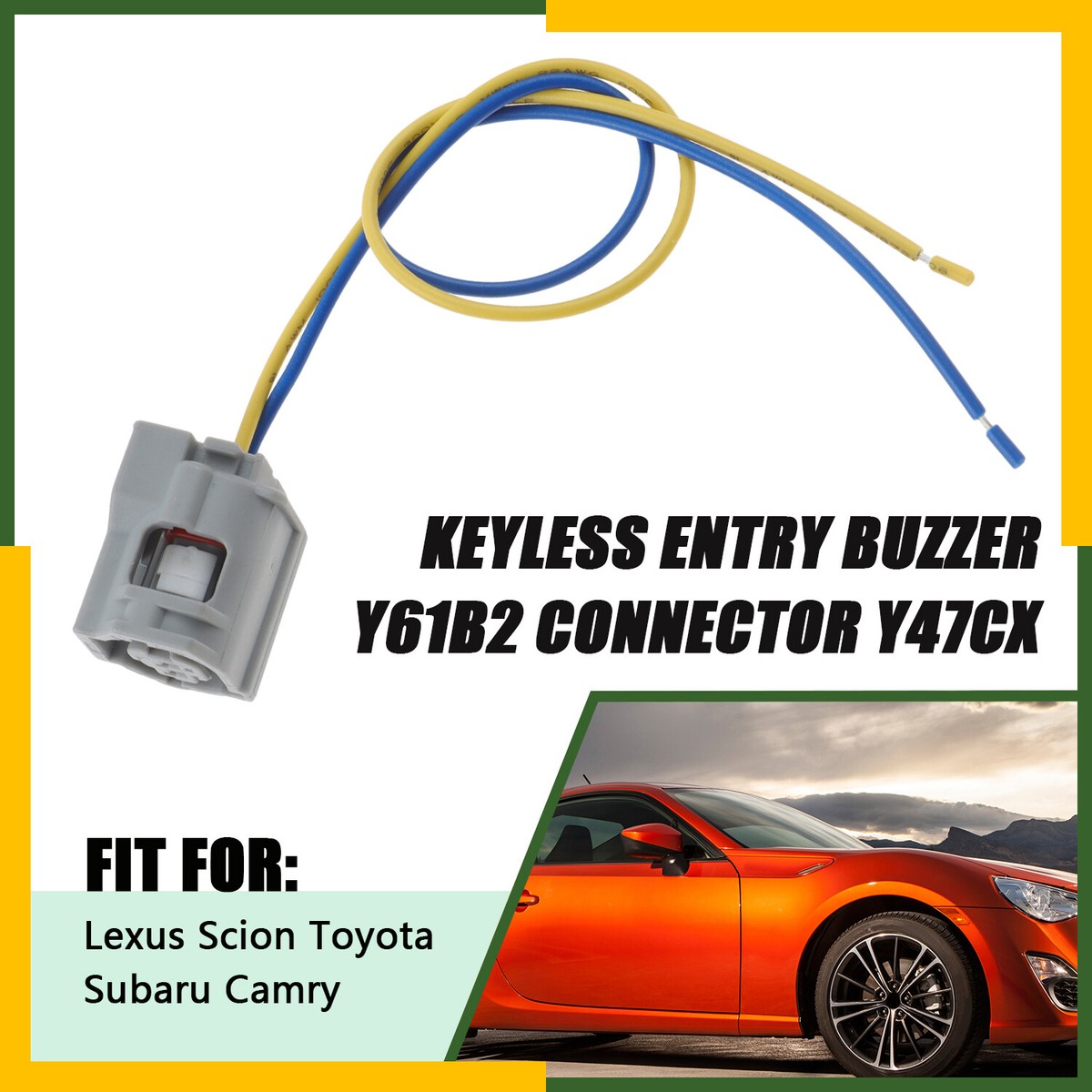 Keyless Entry Buzzer Plug Pigtail Connection for Toyota
