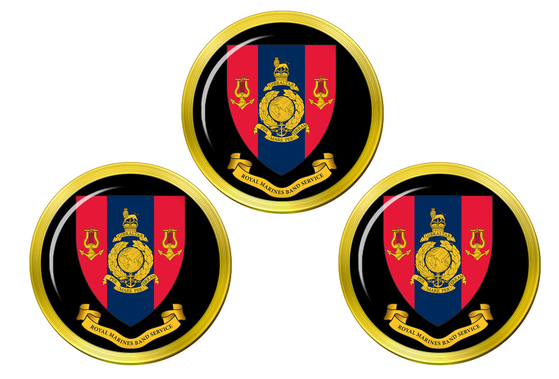 Royal Marines Band Service Golf Ball Markers