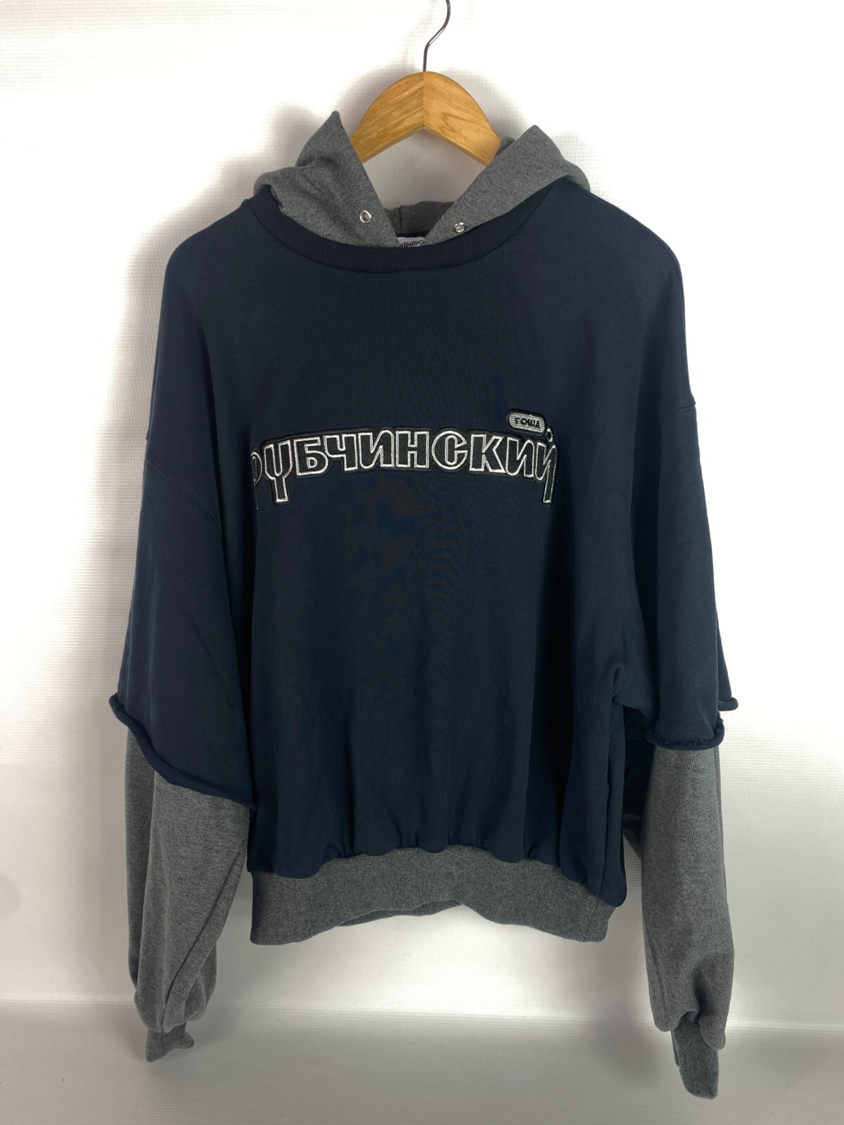 gosha rubchinskiy double layer hoodie