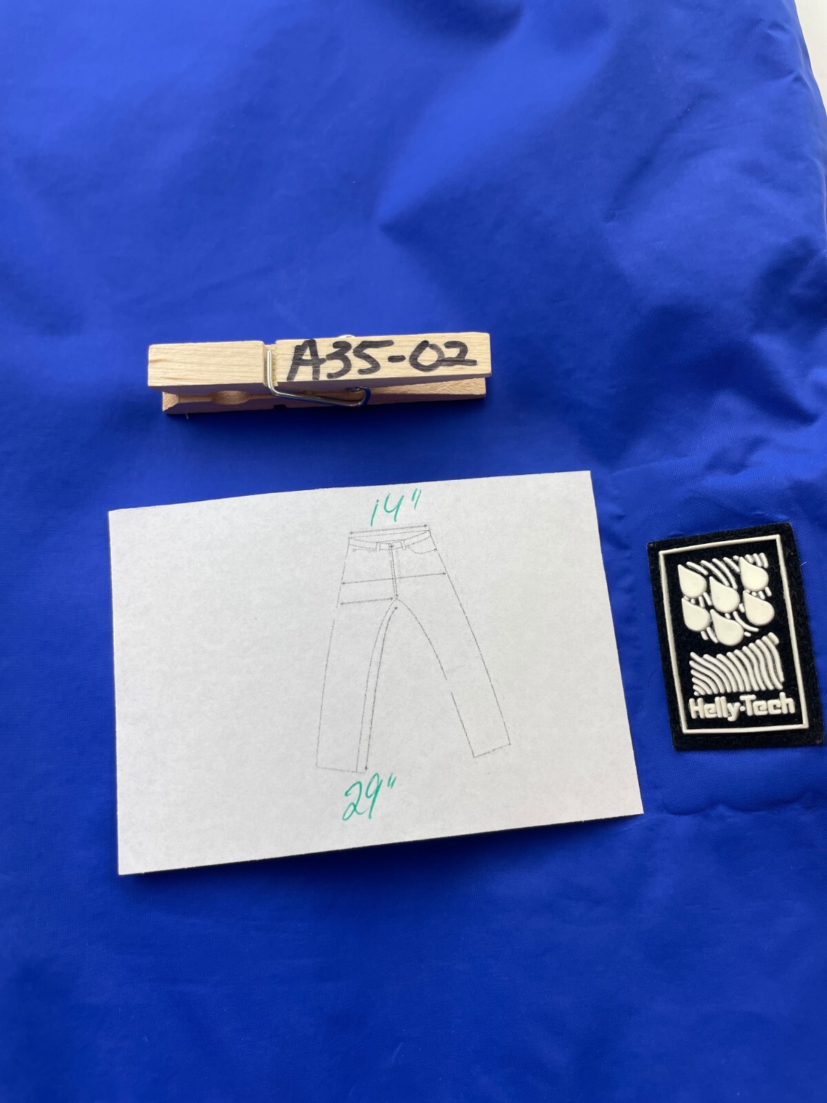 Helly Hanson Nylon Ski Tech Pants Medium Mens Blu… - image 2