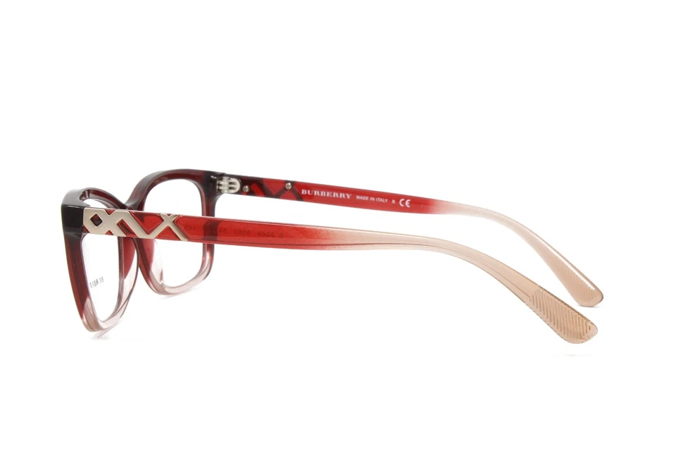 Gafas para mujer Burberry BE2249 3553 Burdeos rosa degradado lentes de demostración 54 mm Foto 3 de 4