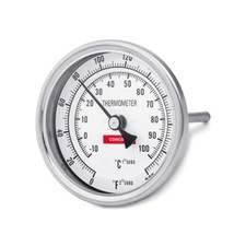 CONCORD 3" Stainless Steel Thermometer for Home Brewing