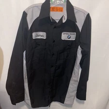Red Kap BMW Work Shirt Performance Technician Long Sleeve Uniform Small