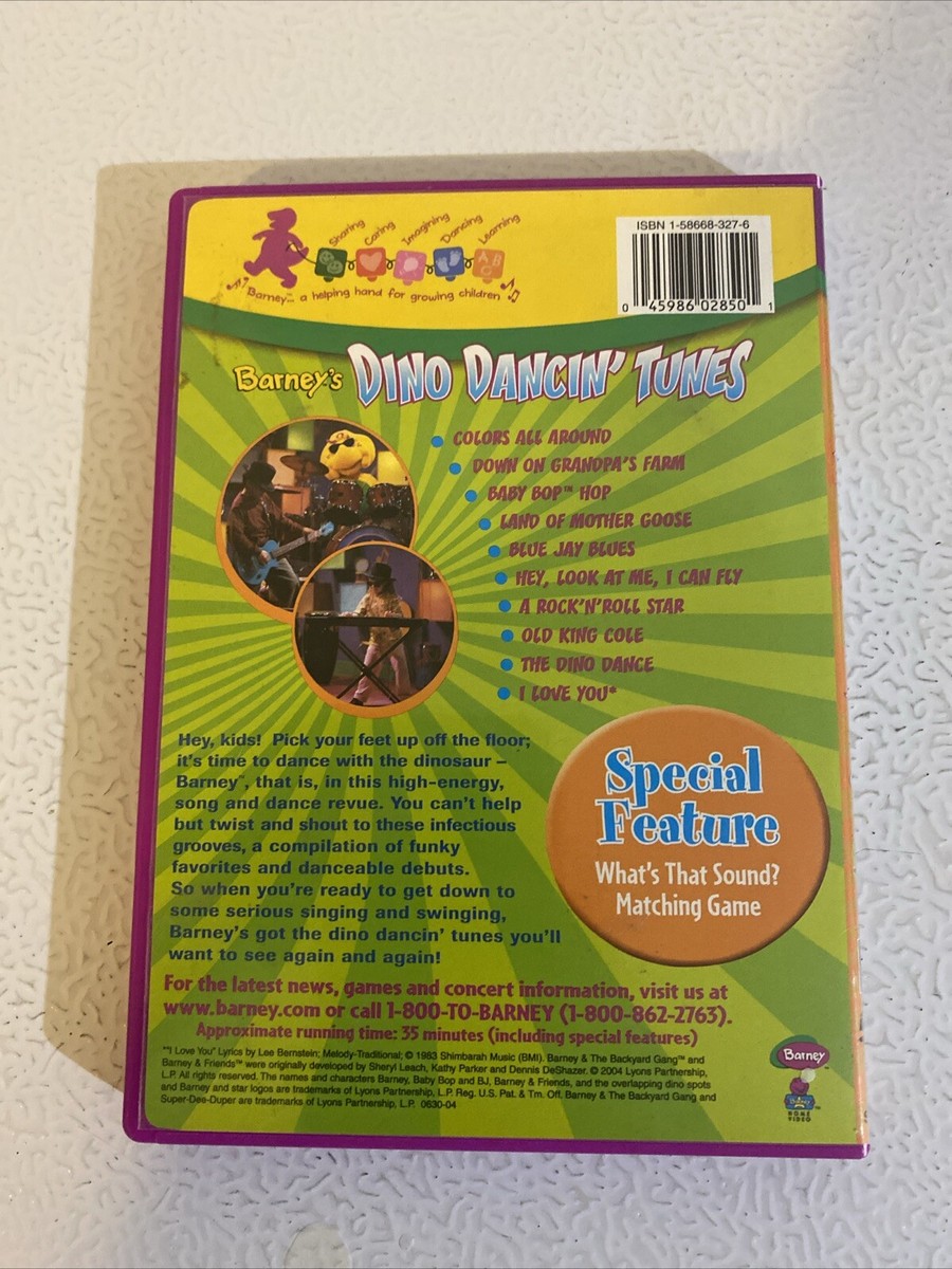 Barney - Barneys Dino Dancing Tunes (DVD, 2004) 45986028501