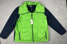Lauren Ralph Lauren Jacket 2X Quilted Puffer Fleece Hybrid Athletic Zip Coat NWT