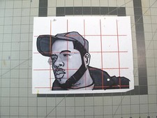 vtg 1990s rap hip hop -  Original art Joe Buck comic art character concept v8