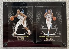2019 PANINI NOIR GIANNIS & MIDDLETON ASSOCIATION SILVER /25~WITH CUSTOM CASE🔥