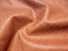 Cowhide leather 1/2 hide Tobacco Brown Embossed Decorative Sheet Metal Pattern