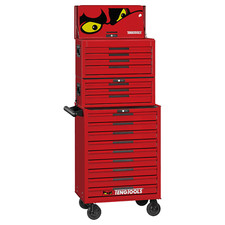 Teng Tools 26 Inch Wide 16 Drawer PRO35 Heavy Duty Red Stack Tool Storage Box
