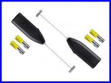 2pcs New Handheld Milk Frother Foamer Cappuchino Latte Espresso +Free Batteries 