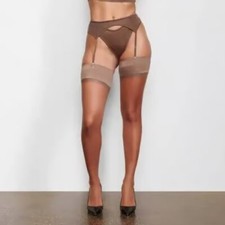 NWT SKIMS Glissenette Garter Belt in Jasper Sz XS