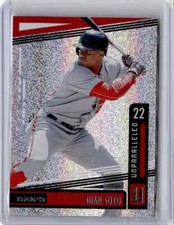 2020 Panini Chronicles Unparalleled Juan Soto Baseball Card Washington Nationals