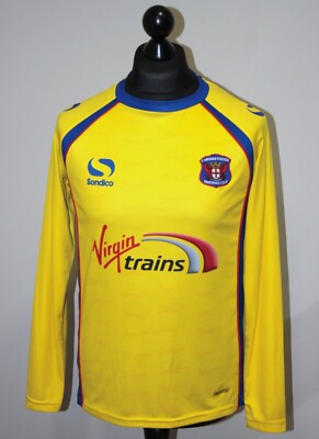 Carlisle United England away long sleeves football shirt 14/15 Sondico Size S