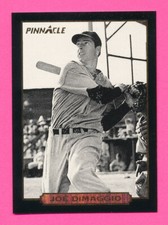 BLACK BORDERS BATTING JOE DiMAGGIO HOF 1993 PINNACLE HIGH GRADE NYY *TPHLC-7111