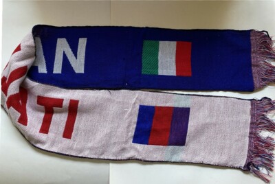 Écharpe De Fan Italie – Foulard Forza Azzurri 130x16cm Coupe Du Monde