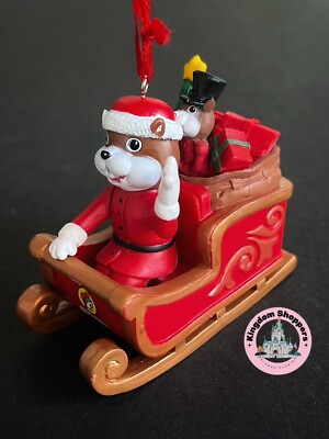 Bucees Buc-ee's Buc-ee Santa Beaver Sleigh Ornament Christmas Holiday New