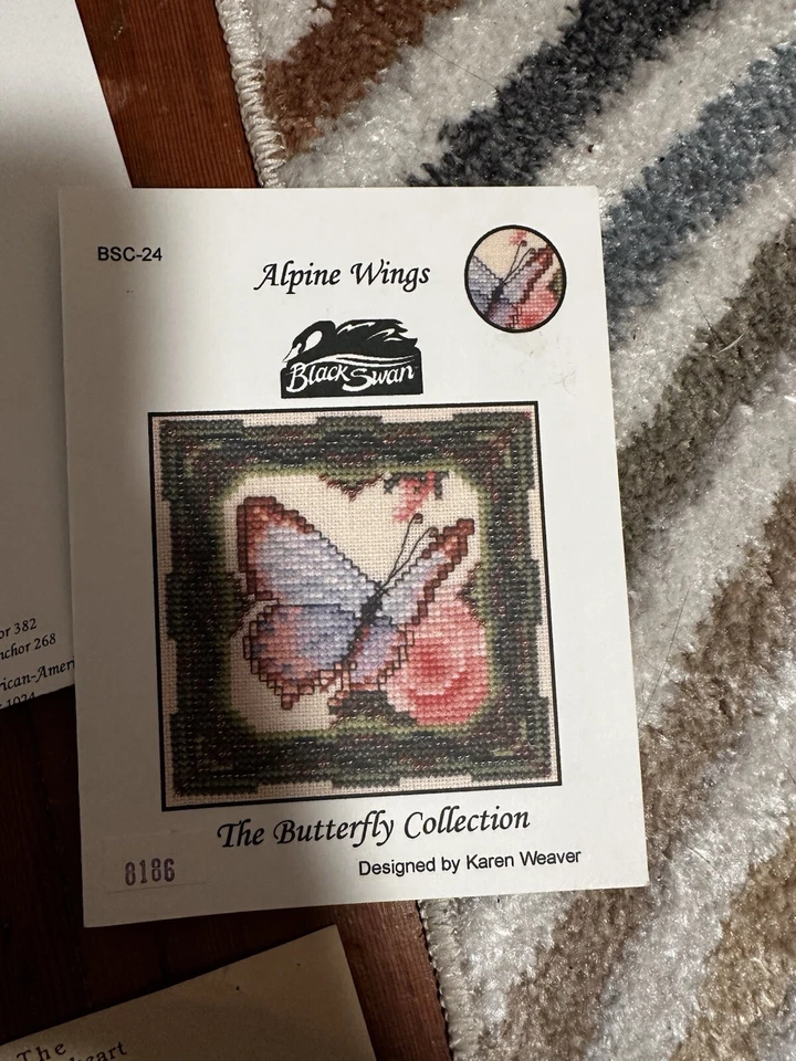 Cross Stitch Pattern Lot - Black Swan / Lavendar & Lace / Sweetheart Tree / - Image 3 of 4