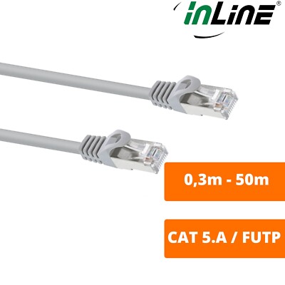 Patchkabel Netzwerkkabel Grau  Cat 5.e PVC RJ45 Stecker Rundkabel - 0,3m - 50m