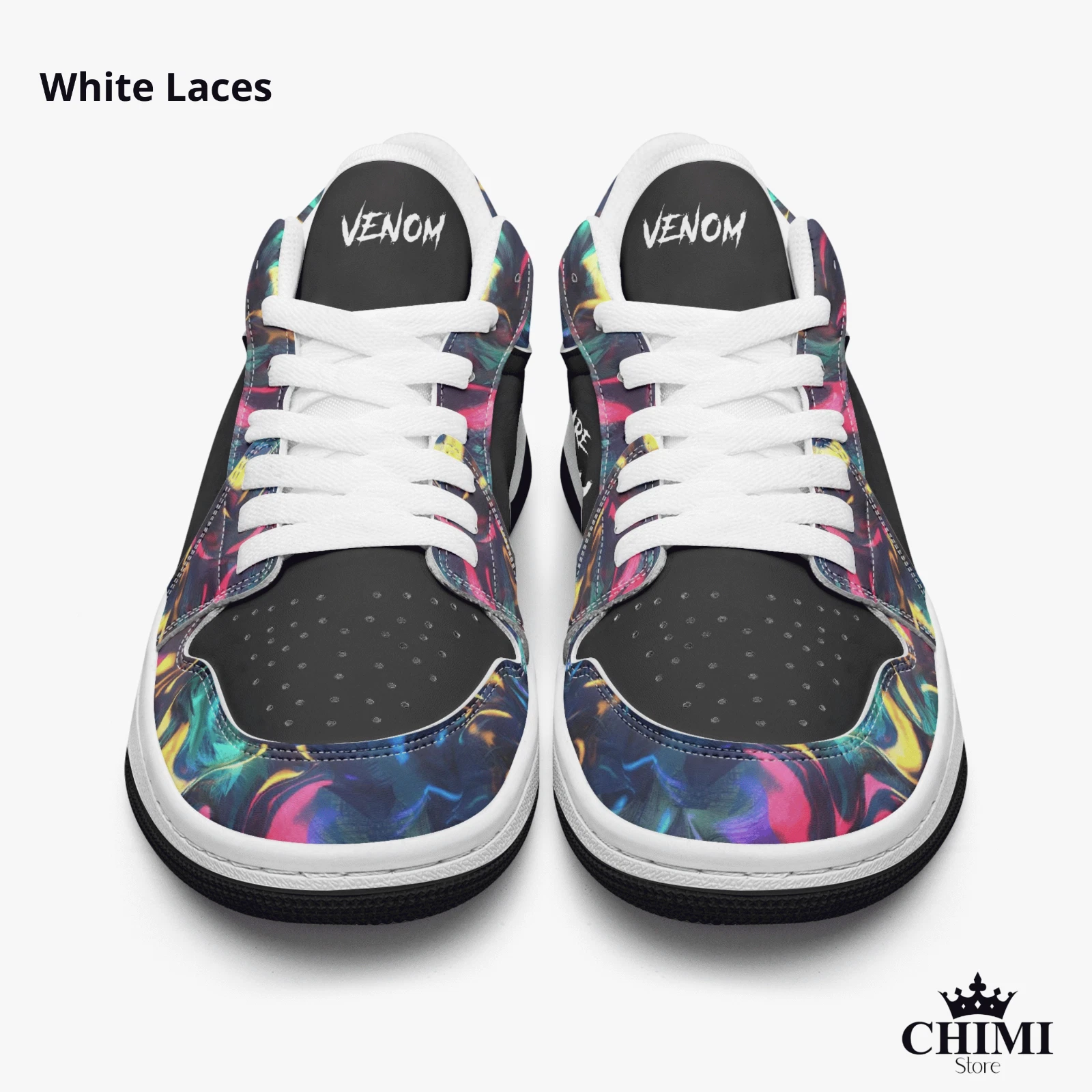 Venom Top Leather Sneakers Comic Book Collectible Sneaker