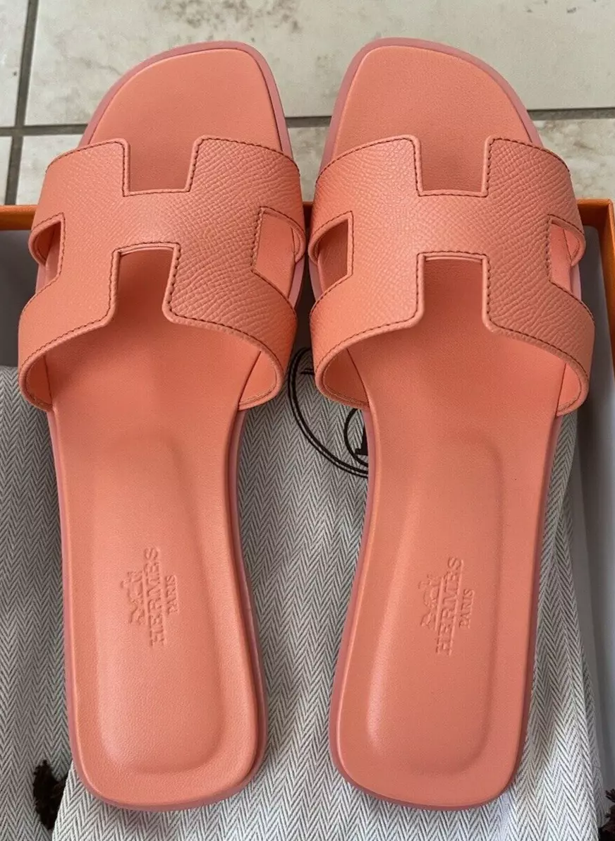 Orange shop hermes sandals