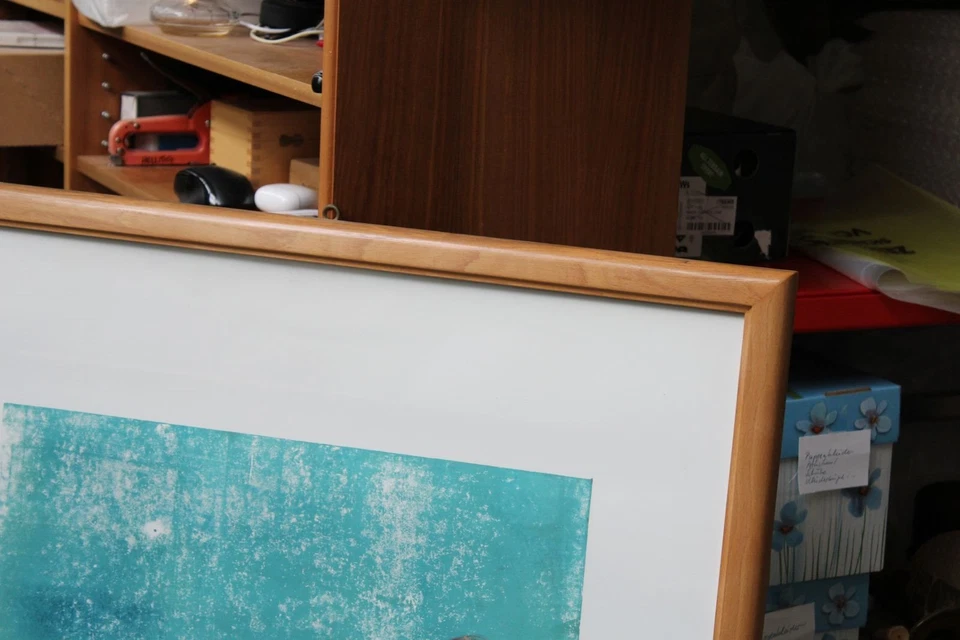 B8/ Eugen Virgil Facio - großes Clown Bild , ca. 100x70 cm. - handsigniert (2)/H - Bild 4 von 4