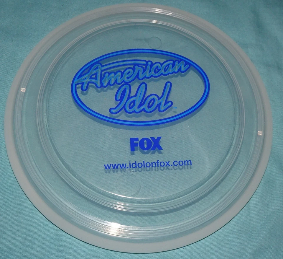 НОВЫЙ ПРОЗРАЧНЫЙ = логотип AMERICAN IDOL 9 дюймов = летающий диск FRISBEE редкая промо премиум - Fox - Изображение 2 из 4