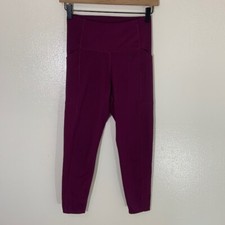 Girlfriend Collective Purple Side Pocket Athletic Leggings Size Small S