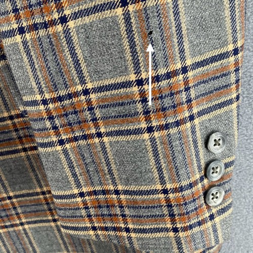 Vintage Austin Reed of Regent Street Pure Virgin Wool Plaid Blazer Union Tag USA - Picture 9 of 15