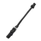 Rolled Leather Lip Strap One Size and BLACK