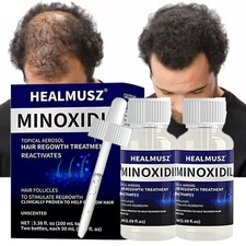 2 Pack Minoxidil 5 Extra Strength Men Hair Regrowth Treatment 2 Month Supply