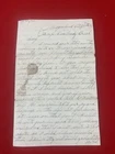 1861 Carrying Wounded From Battle Talking to Rebel Pickets Civil War Letter