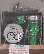 JOHN BONHAM MINIATURE DRUM KIT NEW VINTAGE LED ZEPPELIN