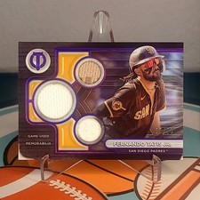 2024 Topps Tribute - Triple Relics Fernando Tatis Jr. #TTR-FT Purple /50