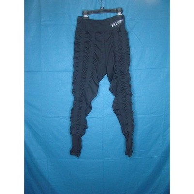 SKINNIFY Resistance Band Leggings XL Black Stirrup Scrunch Sculpt Gym Yoga