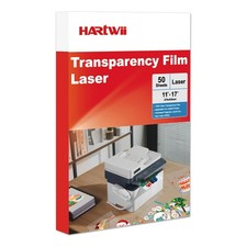 Laser Transparency Film 50 Sheets 11 x 17 Inche Clear Overhead Projector Film