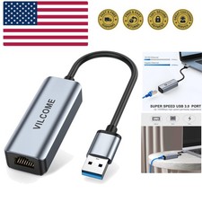 USB 3.0 to 100/1000 Gigabit Ethernet LAN Network Adapter, Driver Free RJ45 In...