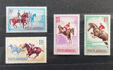 Romania 1964 Horse Racing Set MNH RG356